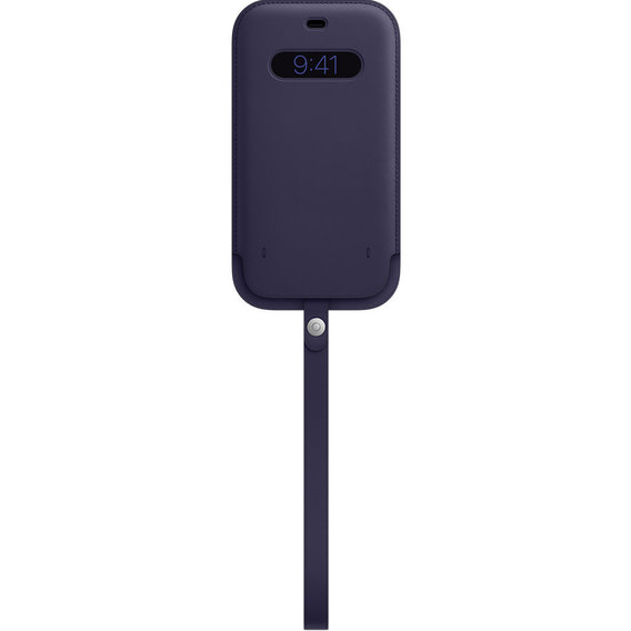 Аксессуар для iPhone Apple Leather Sleeve Case Deep Violet (MK0D3) for iPhone 12 Pro Max