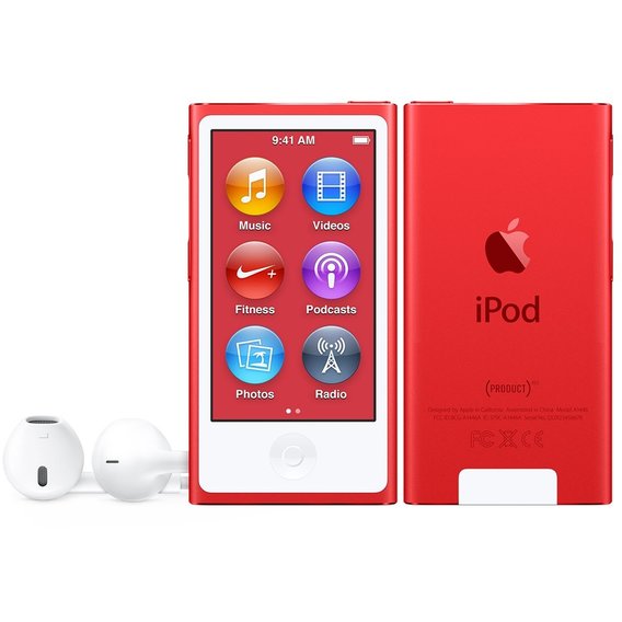 MP3-плеер Apple iPod Nano 7Gen 16GB Red (MKN72)