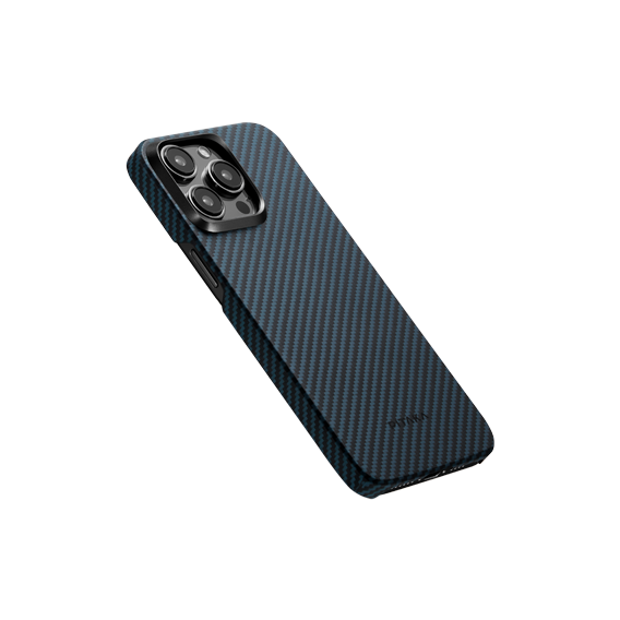 Аксессуар для iPhone Pitaka MagEZ Case 4 Twill 1500D Black/Blue (KI1508PM) for iPhone 15 Pro Max