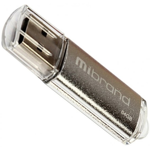 USB-флешка Mibrand 64GB Cougar Silver USB 2.0 (MI2.0/CU64P1S)