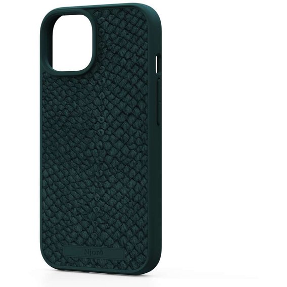 Аксессуар для iPhone Njord Salmon Leather MagSafe Case Dark Green (NA51SL02) for iPhone 15