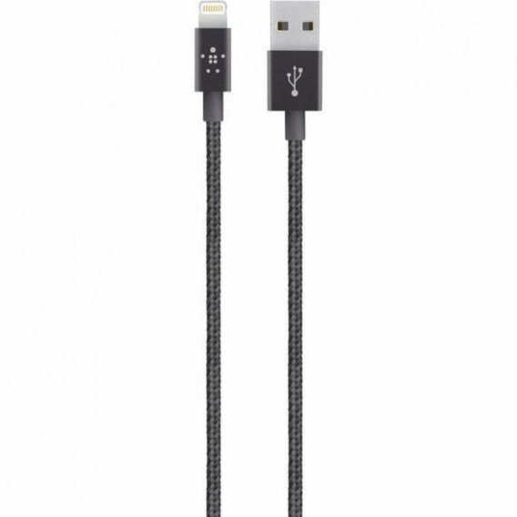 Кабель Belkin USB Cable to Lightning MIXIT PREMIUM METALLIC 1.2m Black (F8J144BT04-BLK)