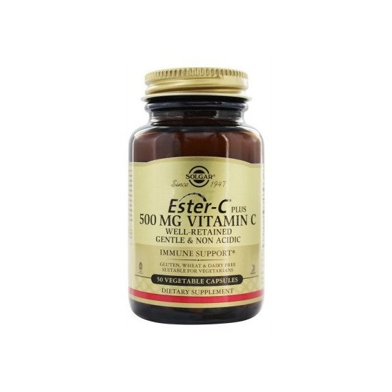 Solgar Ester-C Plus Vitamin C 500 mg 50 Vegetable Capsules