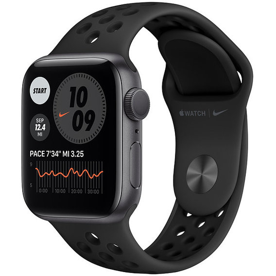 Apple Watch Series 6 Nike 40mm GPS Space Gray Aluminum Case with Anthracite/Black Nike Sport Band (M00X3)