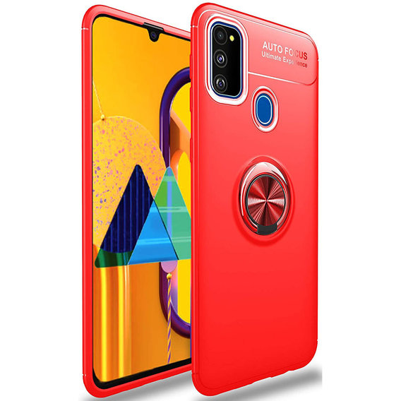Аксессуар для смартфона TPU Case TPU PC Deen ColorRing Magnetic Holder Red for Samsung M315 Galaxy M31