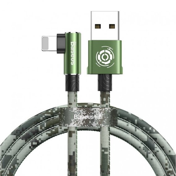 Кабель Baseus USB Cable to Lightning Camouflage 2.4A 1m Green (CALMC-A06)