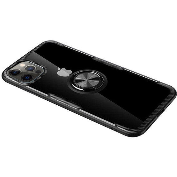 Аксессуар для iPhone TPU Case TPU PC Deen CrystalRing Clear/Black for iPhone 12 Pro Max