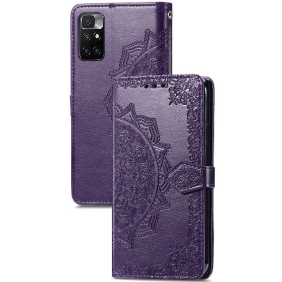 Аксессуар для смартфона Mobile Case Book Cover Art Leather Violet for Xiaomi Redmi Note 11 4G / Redmi 10