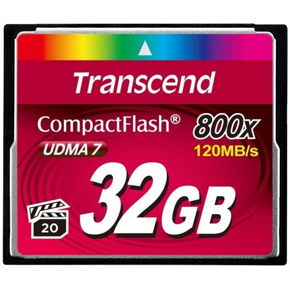 Карта памяти Transcend 32GB Compact Flash 800X (TS32GCF800)