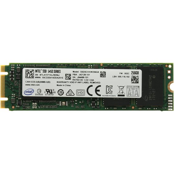 Intel SSD M.2 2280 256Gb (SSDSCKKW256G8X1)