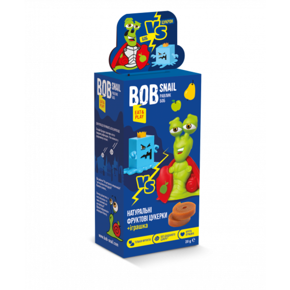 Набор конфет Bob Snail Яблоко-груша + игрушка