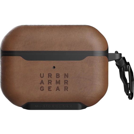 Чехол для наушников Urban Armor Gear UAG Metropolis Case LTHR ARMR BROWN (102256118380) for Apple AirPods Pro
