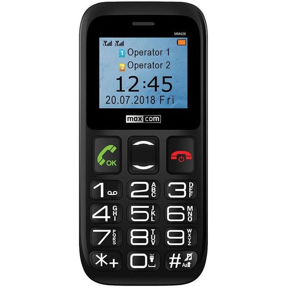 Мобильный телефон Maxcom MM426 Black (UA UCRF)