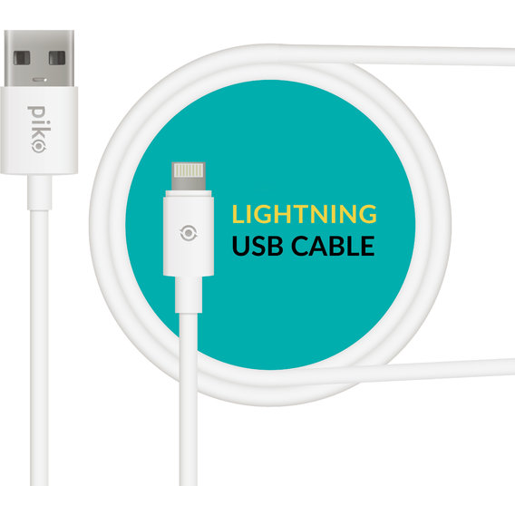 Кабель Piko USB Cable to Lightning 2m White (CB-UL12)