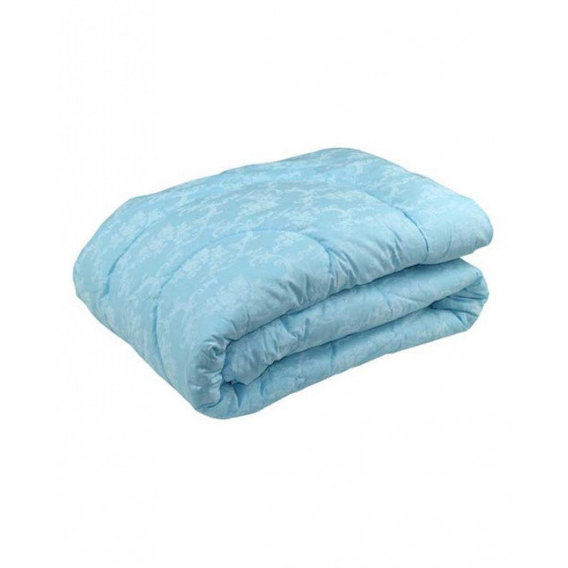 Одеяло Руно 200х220 силиконовое голубое (322.02СЛУ_блакитний вензель)