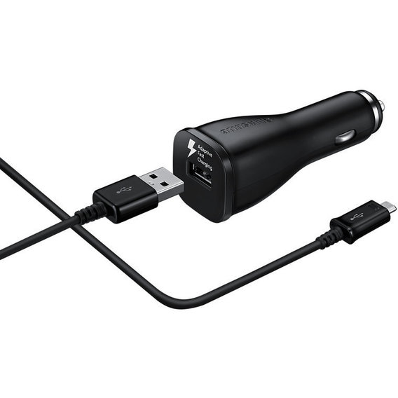 Зарядное устройство Samsung USB Car Charger 2A with microUSB Cable (EP-LN915UBEGRU)