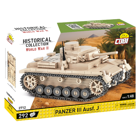 Конструктор Cobi Вторая Мировая Война Танк Panzer III, 292 детали