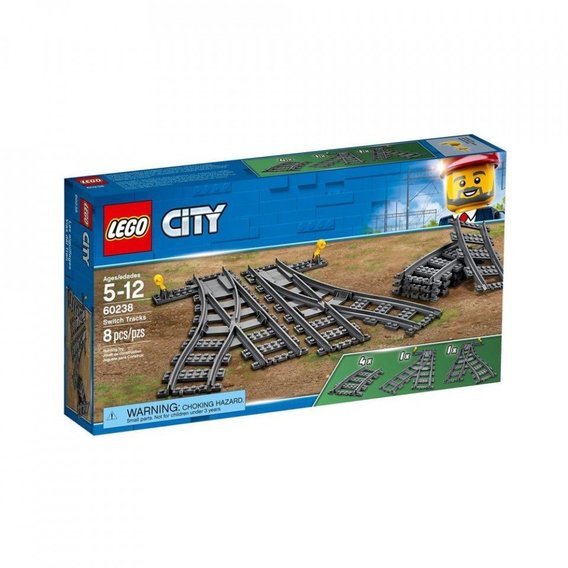 Конструктор LEGO City Железнодорожные стрелки (60238)