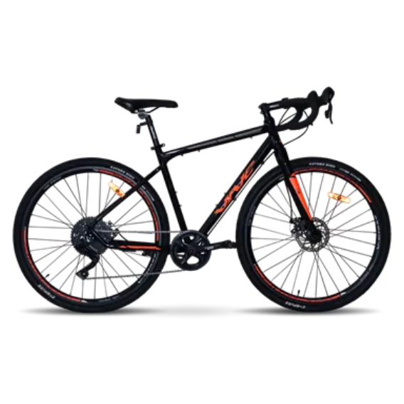Велосипед Велосипед VNC 2023' 28" PrimeRacer A7 SH V51A7SH-2849-BO 19.5"/49см (3944) black (shiny)/orange (matt)