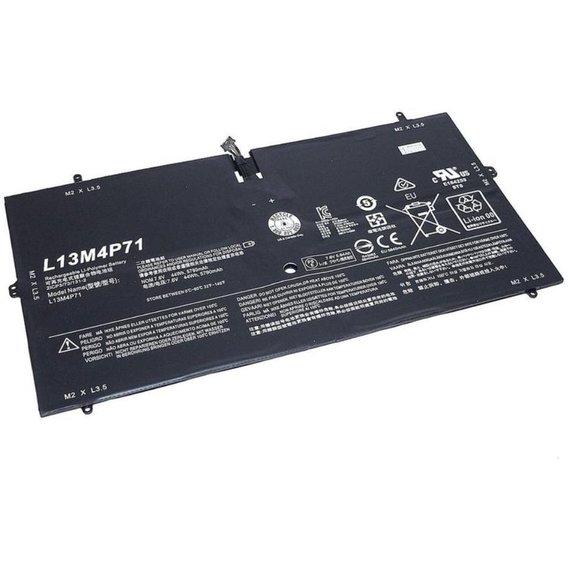 Батарея для ноутбука Lenovo L13M4P71 Yoga 3 Pro 1370 7.6V Black 5790mAh OEM (64721)