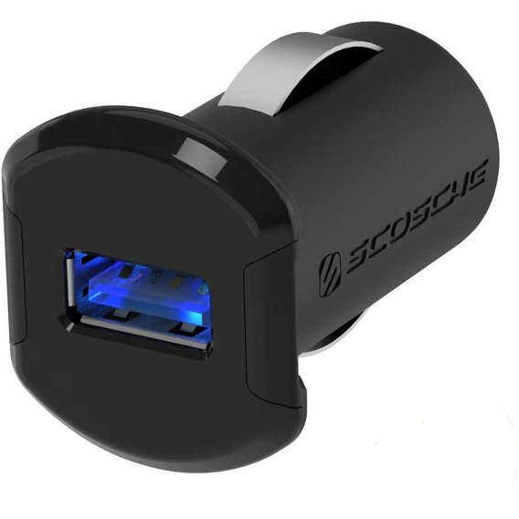 Зарядное устройство Scosche USB Car Charger reVOLT 12W 2.4A Black (USBC121M)