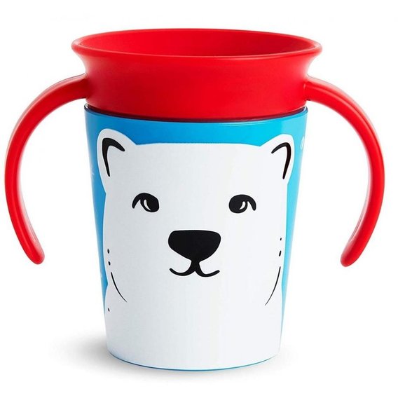 Чашка-непроливайка Munchkin Miracle 360° Trainer cup Белый медведь 177 мл (051776)