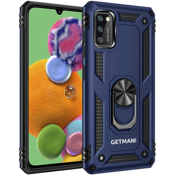 Аксессуар для смартфона Mobile Case Shockproof Serge Magnetic Ring Navy Blue for Samsung A415 Galaxy A41