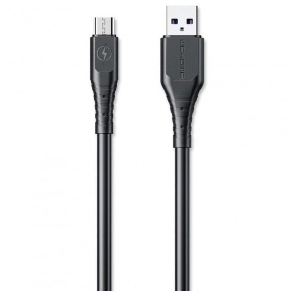 Кабель WK USB Cable to microUSB Wargod Fast Cable 6A 1m Black (WDC-152)