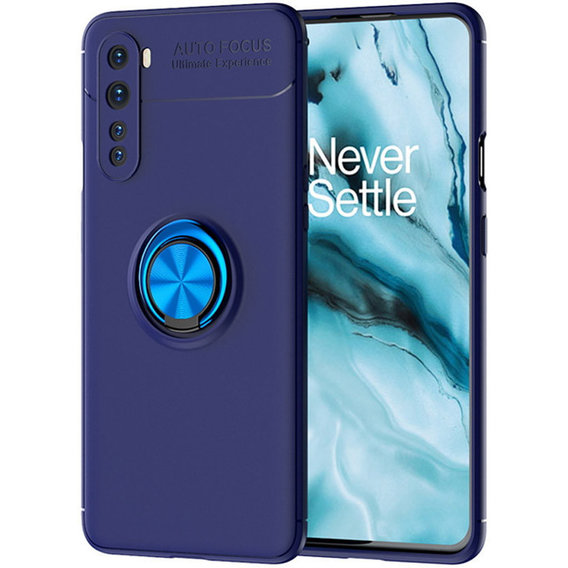 Аксессуар для смартфона TPU Case TPU PC Deen ColorRing Magnetic Holder Blue for OnePlus Nord
