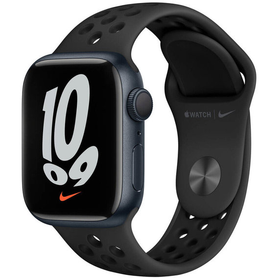 Apple Watch Series 7 Nike 45mm GPS+LTE Midnight Aluminum Case with Anthracite/Black Nike Sport Band (MKL53)