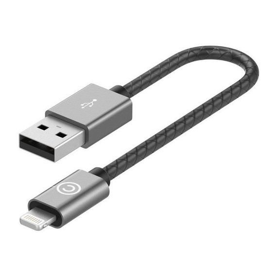 Кабель Lab.C USB Cable to Lightning Leather 15cm Space Grey (LABC-510-GR)