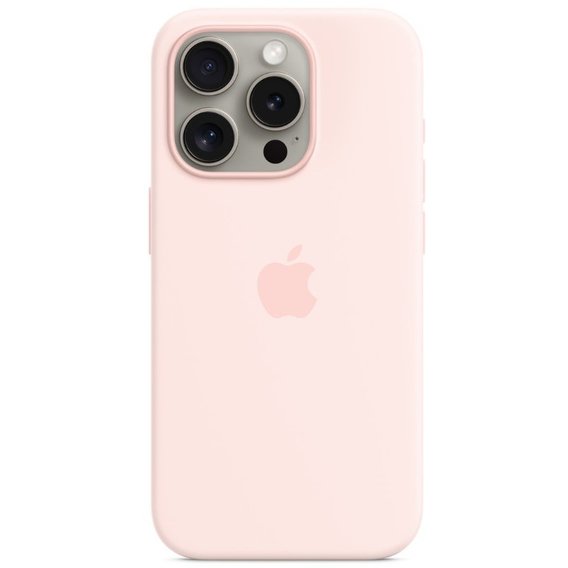 Аксессуар для iPhone Apple Silicone Case with MagSafe Light Pink (MT1F3) for iPhone 15 Pro