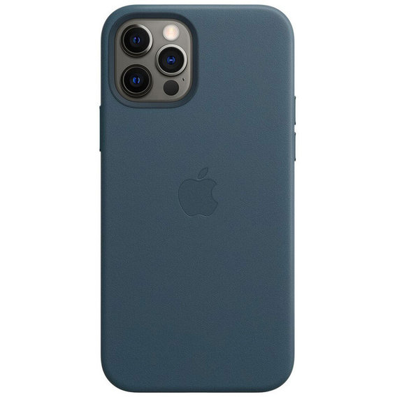 Аксессуар для iPhone Apple Leather Case with MagSafe Baltic Blue (MHKK3) for iPhone 12 Pro Max