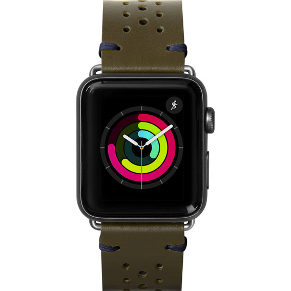 Аксессуар для Watch LAUT Heritage Watch Strap Olive (LAUT_AWL_HE_GN) for Apple Watch 42/44/45mm