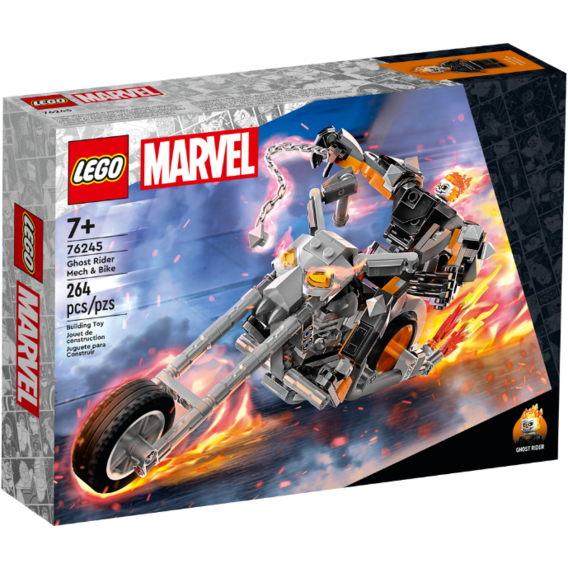 Конструктор LEGO Ghost Rider with Mech & Bike Призрачный Всадник: робот и мотоцикл (76245)