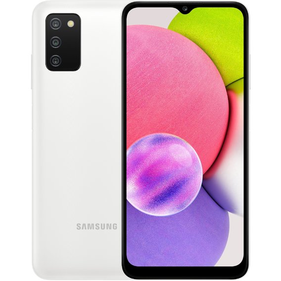 Смартфон Samsung Galaxy A03s 3/32GB White A037 (UA UCRF)