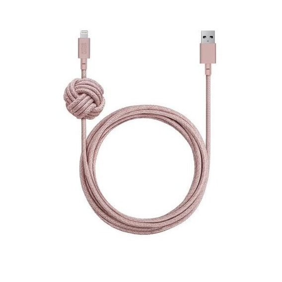 Кабель Native Union USB Cable to Lightning Night 3m Rose (NCABLE-KV-L-ROSE)
