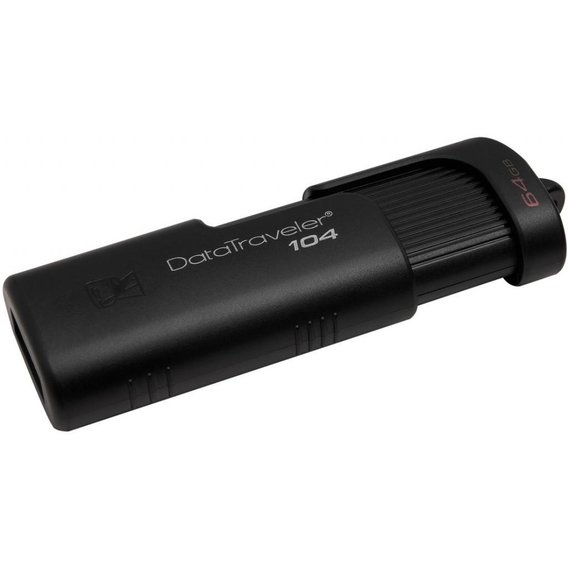 USB-флешка Kingston 64GB DataTraveler 104 USB 2.0 Black (DT104/64GB)