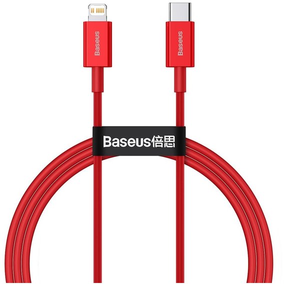 Кабель Baseus Cable USB-C to Lightning Superior Fast Charging 1m PD 20W 1m Red (CATLYS-A09)