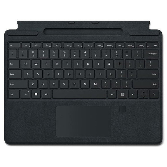 Аксессуар для планшетных ПК Microsoft Surface Pro X / Surface Pro 8 Signature Keyboard Black with Fingerprint ID (8XF-00001)