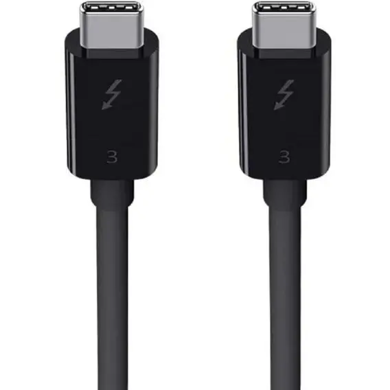Кабель Belkin Cable USB-C to USB-C Thunderbolt 3 40Gbps 0.8m Black (F2CD084bt0.8MBK)