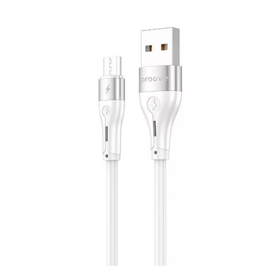 Кабель Proove USB Cable to microUSB Soft Silicone 2.4A 1m White
