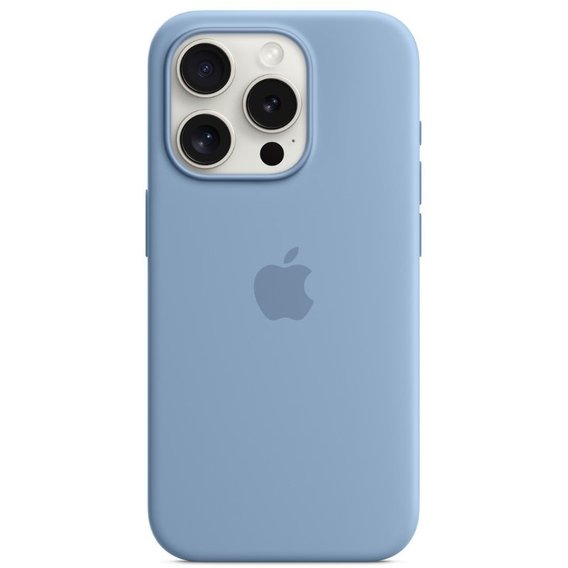 Аксессуар для iPhone Apple Silicone Case with MagSafe Winter Blue (MT1L3) for iPhone 15 Pro