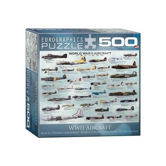 Пазл EuroGraphics "Самолеты 2-й Мировой войны", 500 элементов (8500-0075)