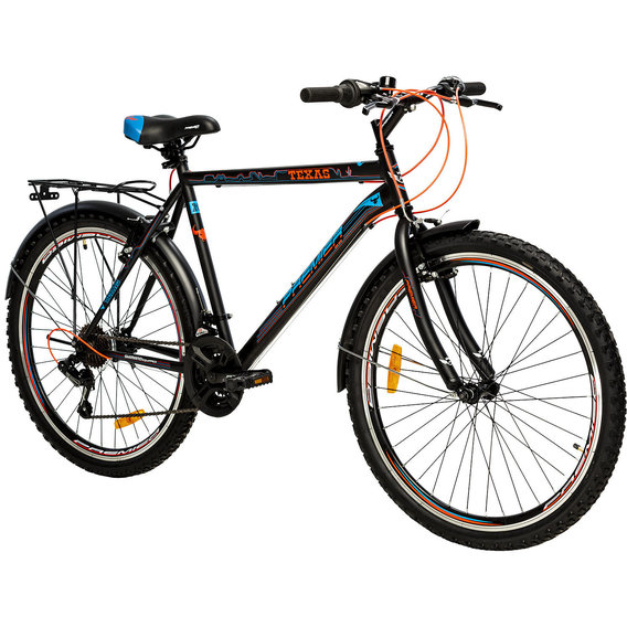 Велосипед Premier Texas 26 V-brake 20" Black-Blue (SP0004682)
