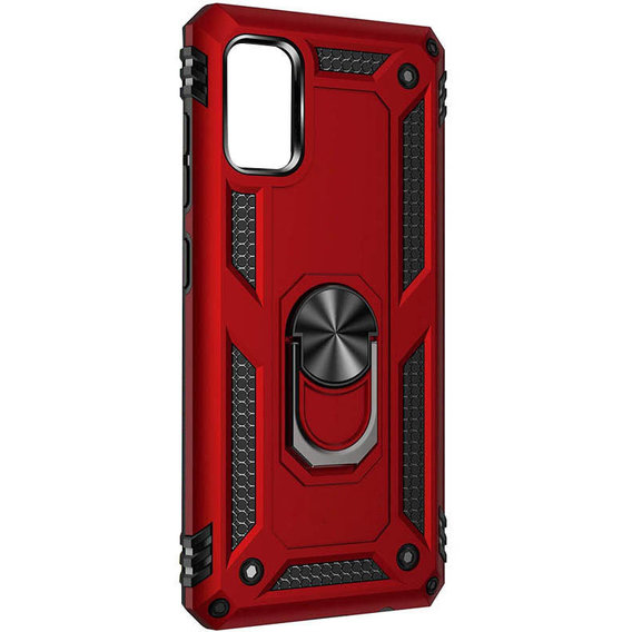 Аксессуар для смартфона Mobile Case Shockproof Serge Magnetic Ring Red for Xiaomi Redmi Note 10 / Note 10s