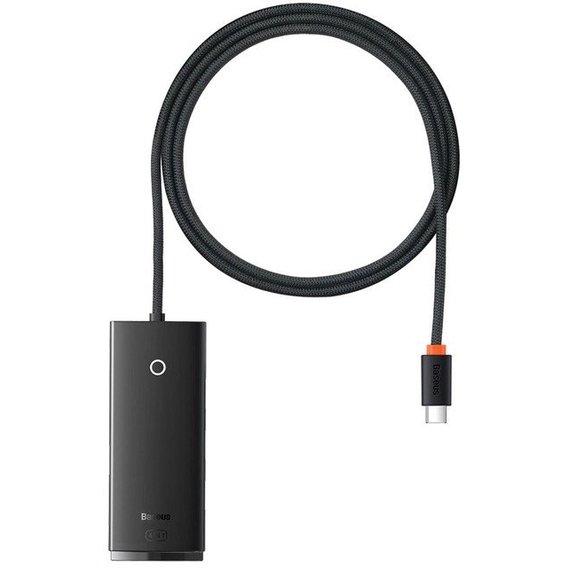 Адаптер Baseus Adapter Lite Series USB-C to 4хUSB3.0+USB-C Black (WKQX030401)