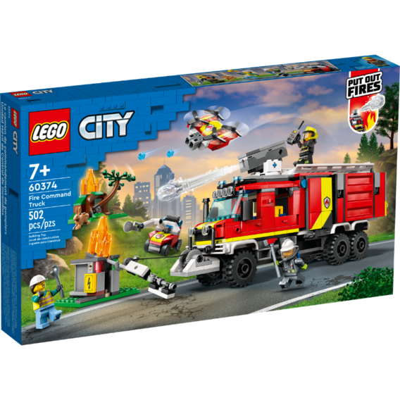 Конструктор LEGO Command vehicle of the fire Department Пожарная машина (60374)