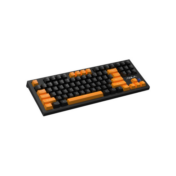 Клавиатура Aula F3032 Keycaps plus 21 Dark Yellow Keys KRGD Brown USB UA Black (6948391201740)