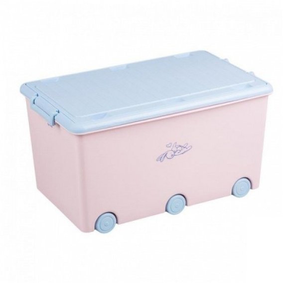 Ящик для игрушек Tega Rabbits KR-010 (pink-blue)